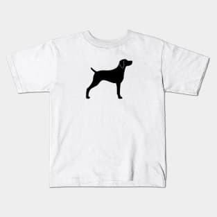 Weimaraner Silhouette Kids T-Shirt